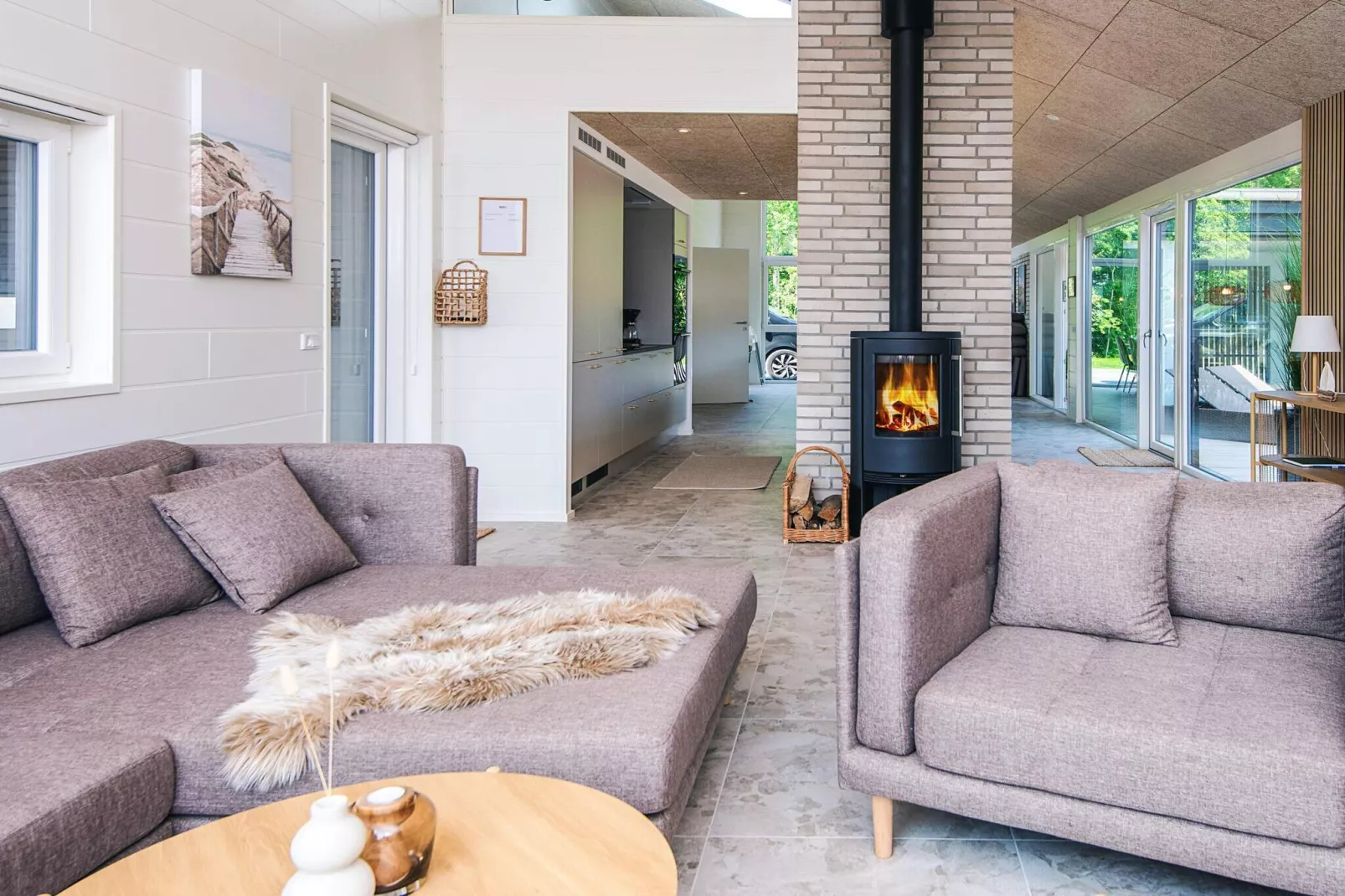 5 Sterne Ferienhaus in Glesborg-Innenbereich