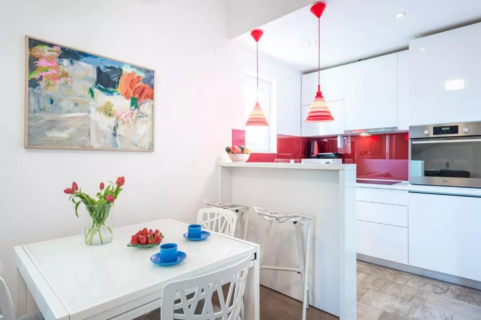 Apartments Meri & Karla - Two Bedroom Apartment with Balcony and Sea View (Karla)-Kitchen