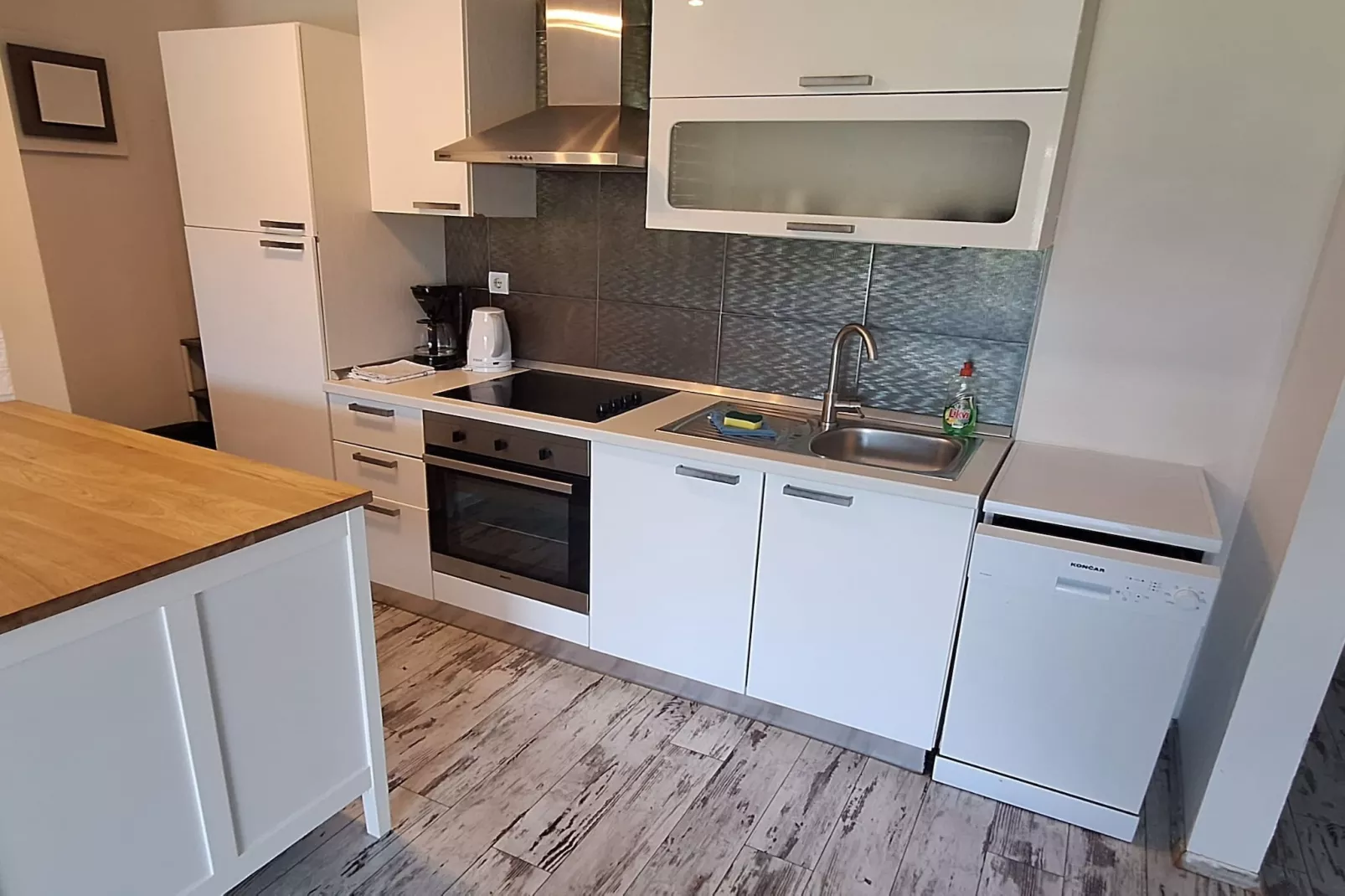 Belisima Delux - One Bedroom Apartment  With Sea View-Küche