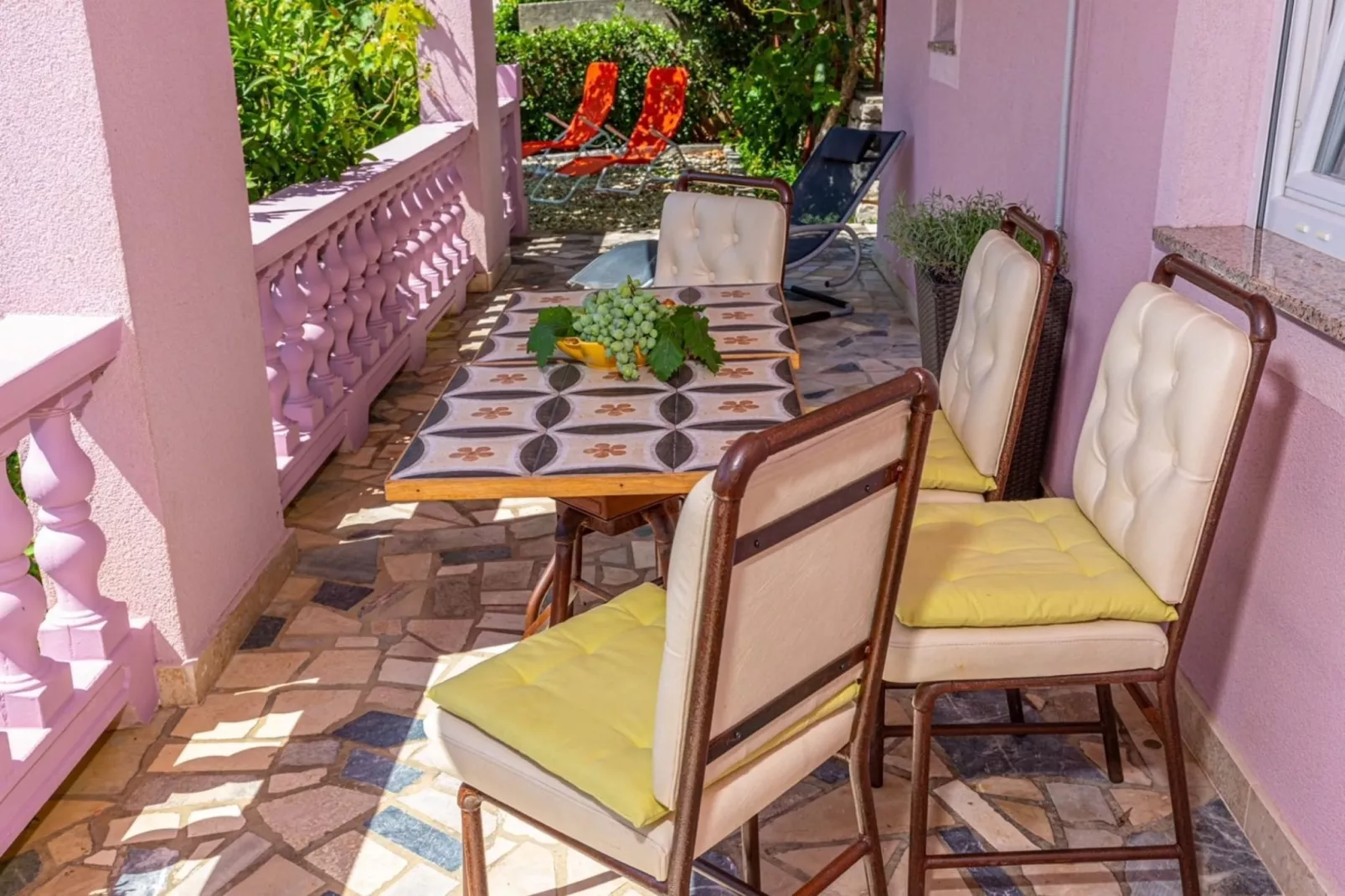 Modern Crikvenica Apartments with Sea View - One Bedroom Apartment with Terrace-Terrace balcony