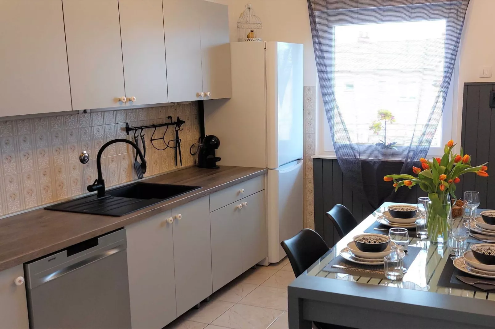 Modern Crikvenica Apartments with Sea View - Two Bedroom Apartment with Balcony-Cuisine