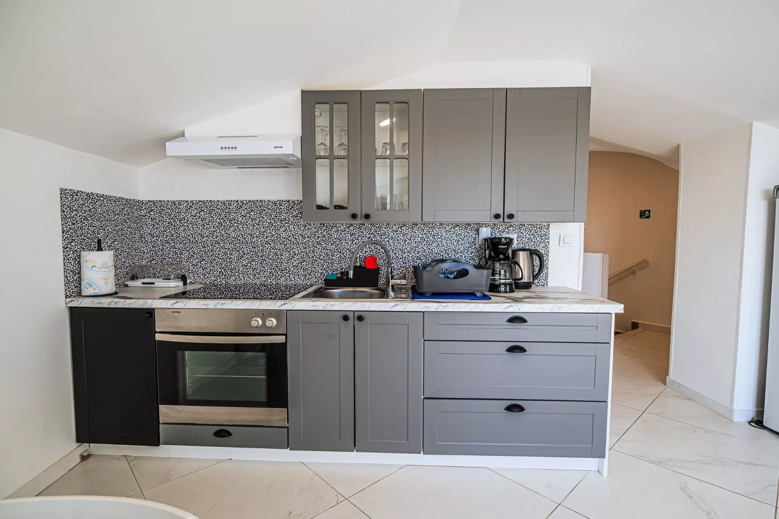Sleek and Stylish Umag Apartments with Sea View - Two Bedroom Apartment with Terrace (owner 2)-Cuisine