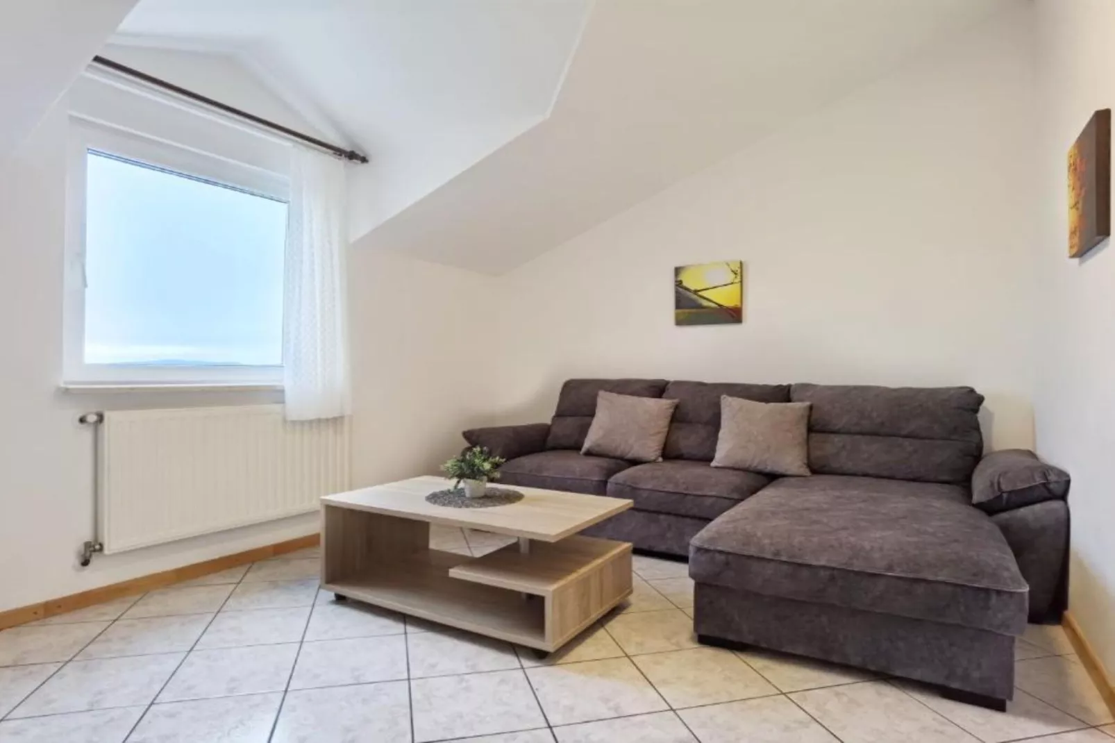 Villa Sanja - One Bedroom Apartment with Balcony and Sea View 5-Living room