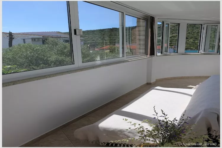 Apartments Juras - Studio Apartment with Loggia (Ana)-Balcon-terrasse