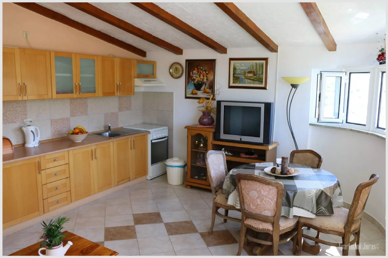 Apartments Juras - Two Bedroom Apartment with Sea View (David)-Cuisine