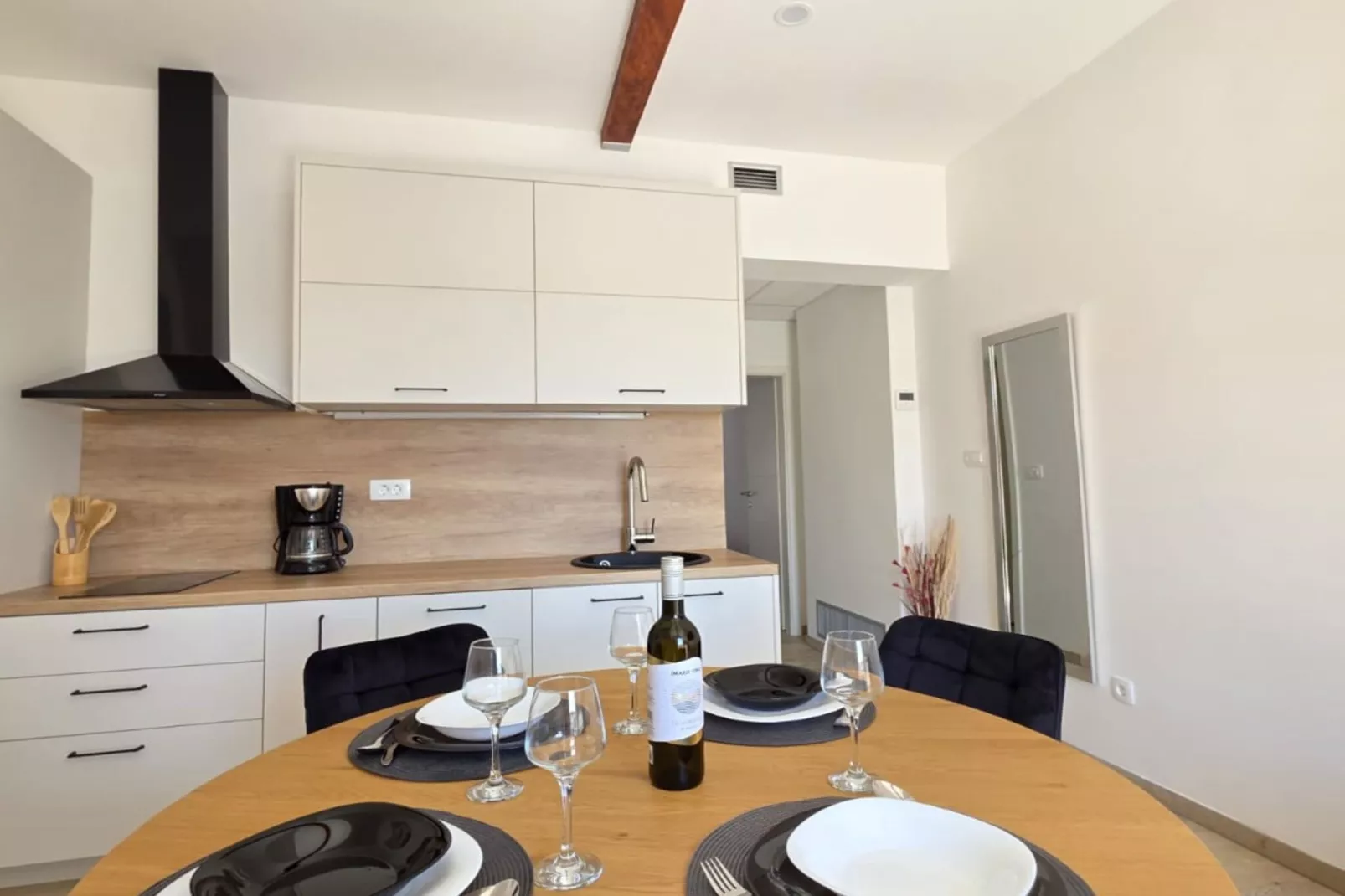 Penthouse Apartment Dijana - One Bedroom Apartment with Terrace-Küche