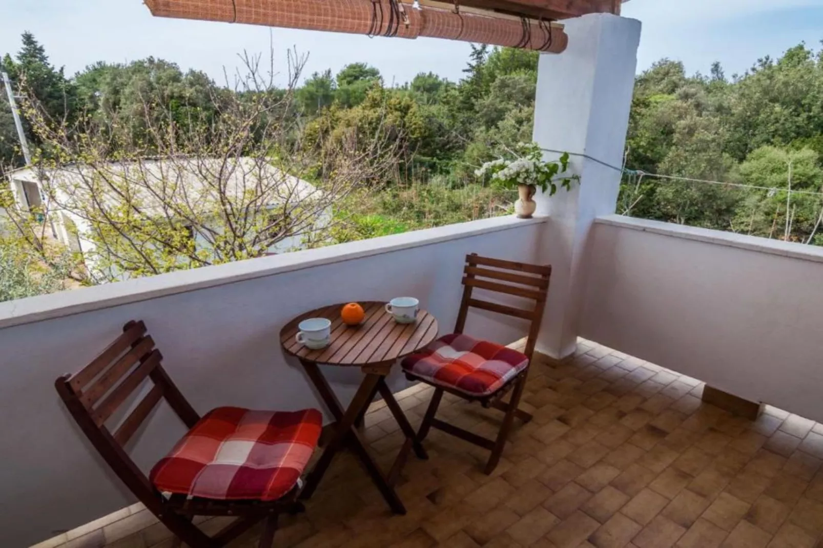Seaside Oasis Apartments on Island Ugljan - One Bedroom Apartment with Terrace (owner Cvita 2)-Terrace balcony