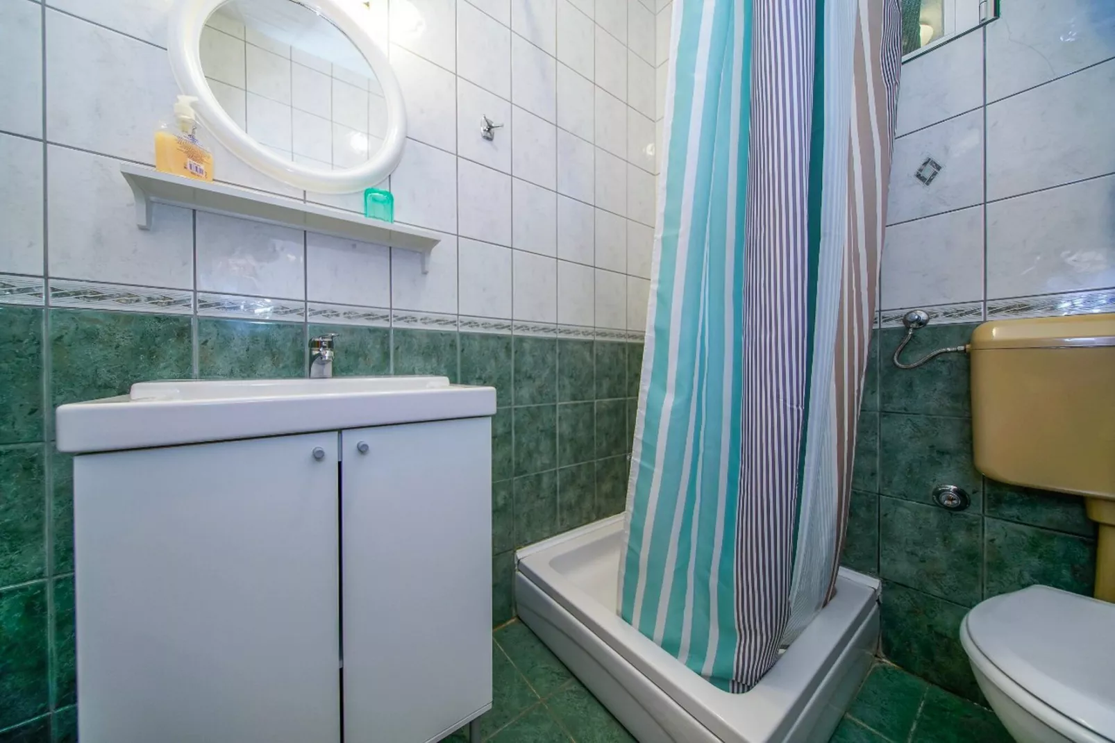 Apartments Anelić- Comfort One Bedroom Apartment with Terrace and Sea View A1-Bathroom