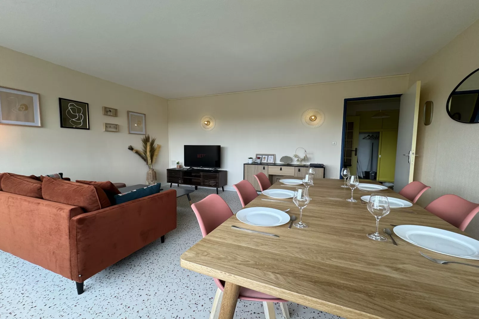 La Toise - 8 personnes - Wi-fi - Rêve au Mans-Living room