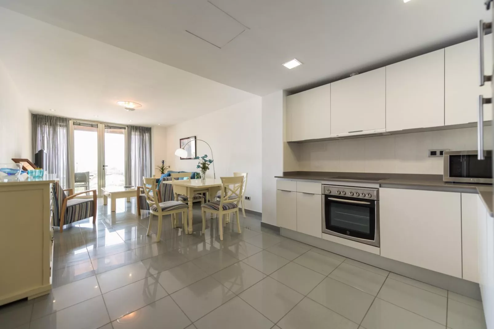 Great balcony over blue sea By CanariasGetaway-Kitchen