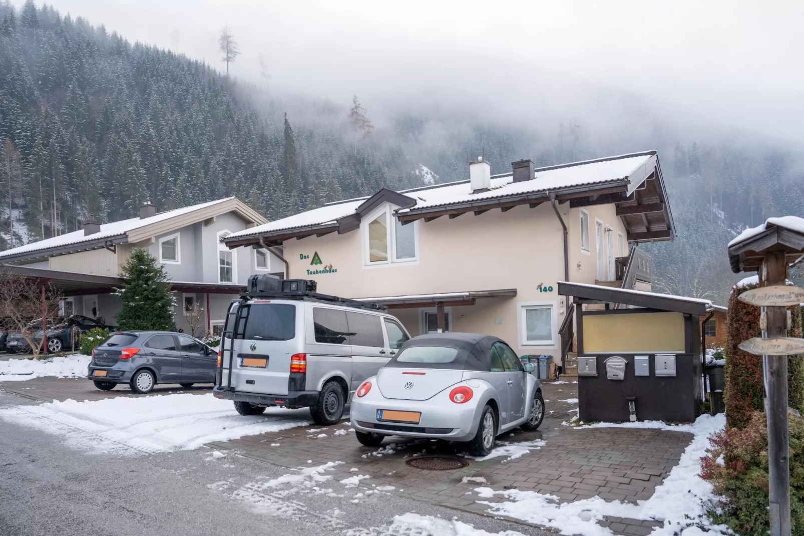 Apartment 3 mit Balkon /Hollersbach-Außenbereich Winter