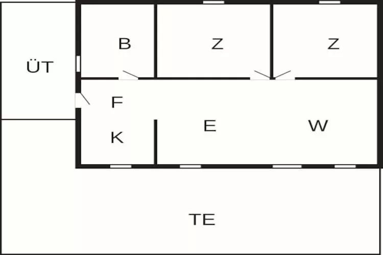 6 person holiday home in Hadsund-Floor plan