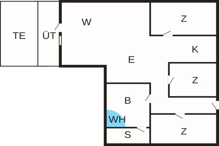 6 person holiday home in Hemmet-By Traum-Floor plan