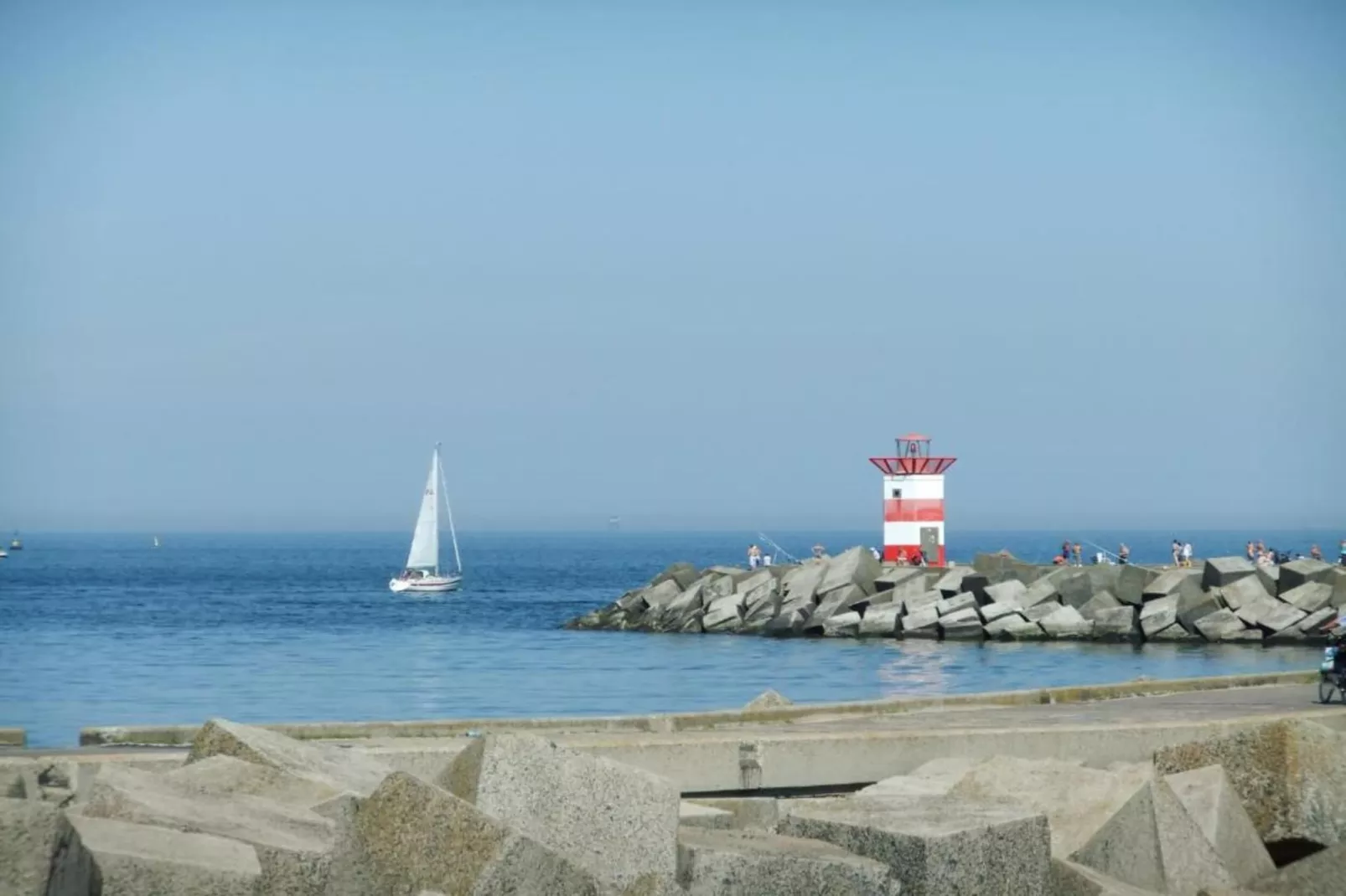 Scheveningen Harbour 60-Gebiete Sommer 5 km
