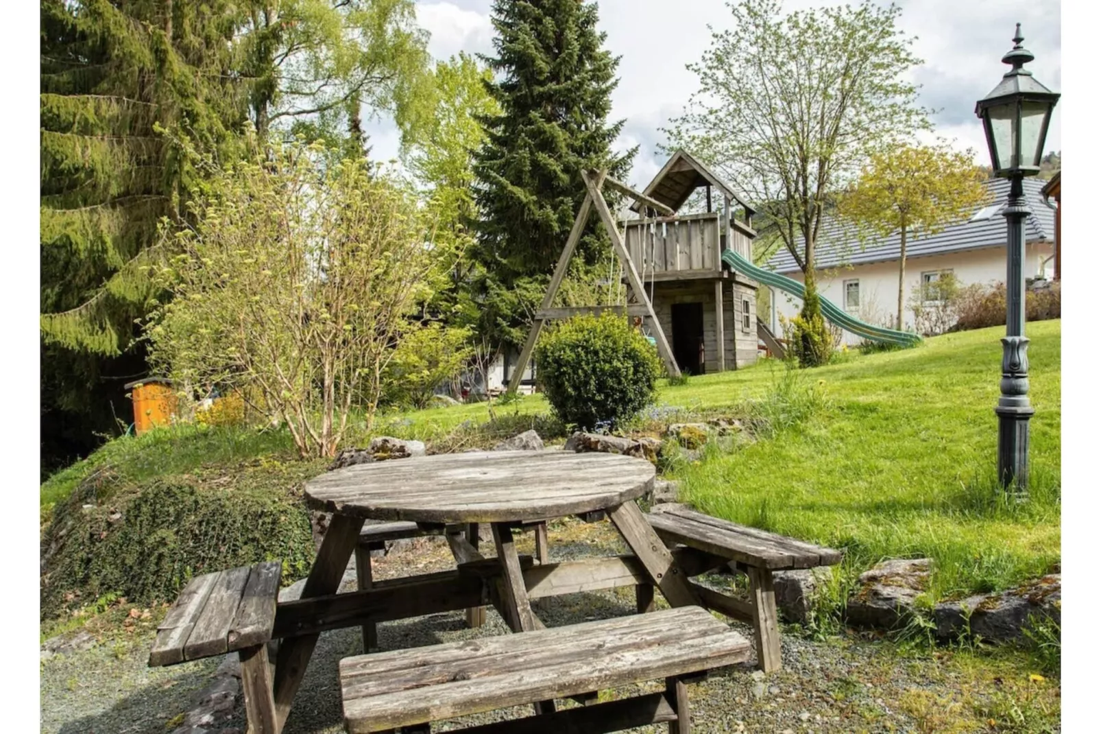 Luxus Blockhaus B-Garten Sommer