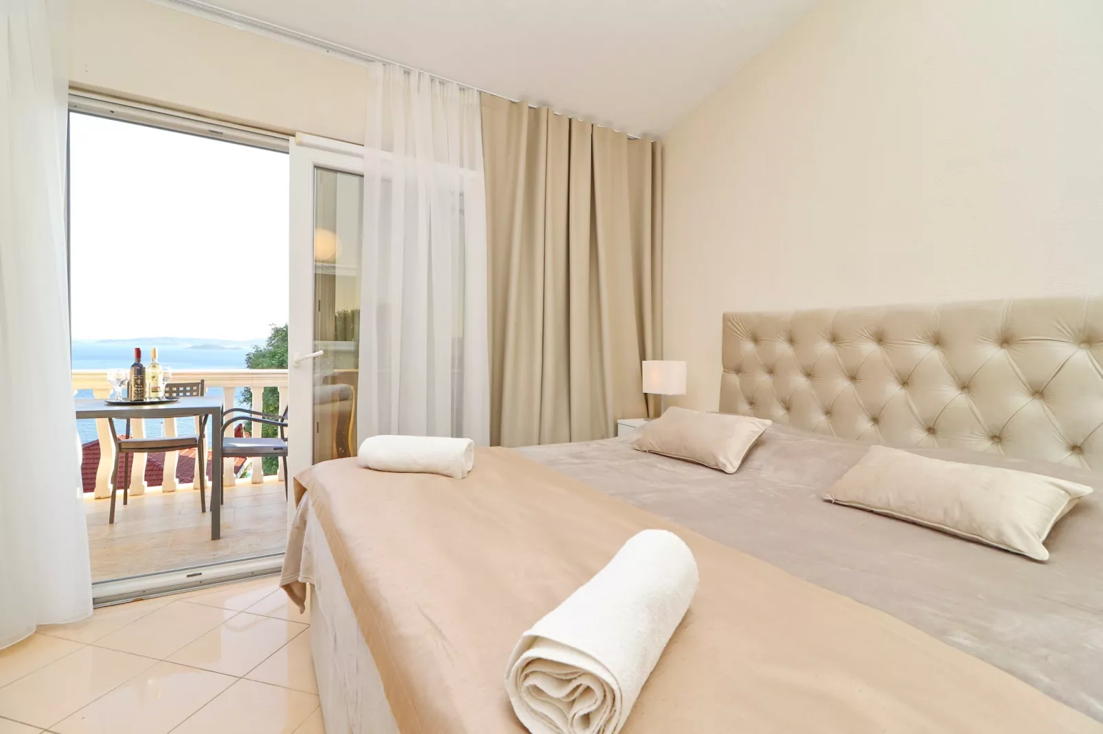 Hotel Pansion Villa Antonio - Two Bedroom Suite with Balcony and Sea View 25seaview - Bedroom