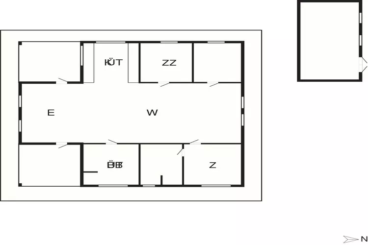 4 star holiday home in Fårvang-Floor plan