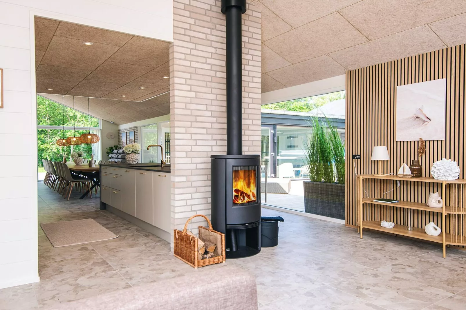 5 Sterne Ferienhaus in Glesborg-Innenbereich