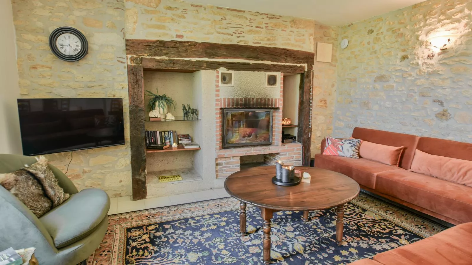 Grande gite Saint Martin le Redon-Living room