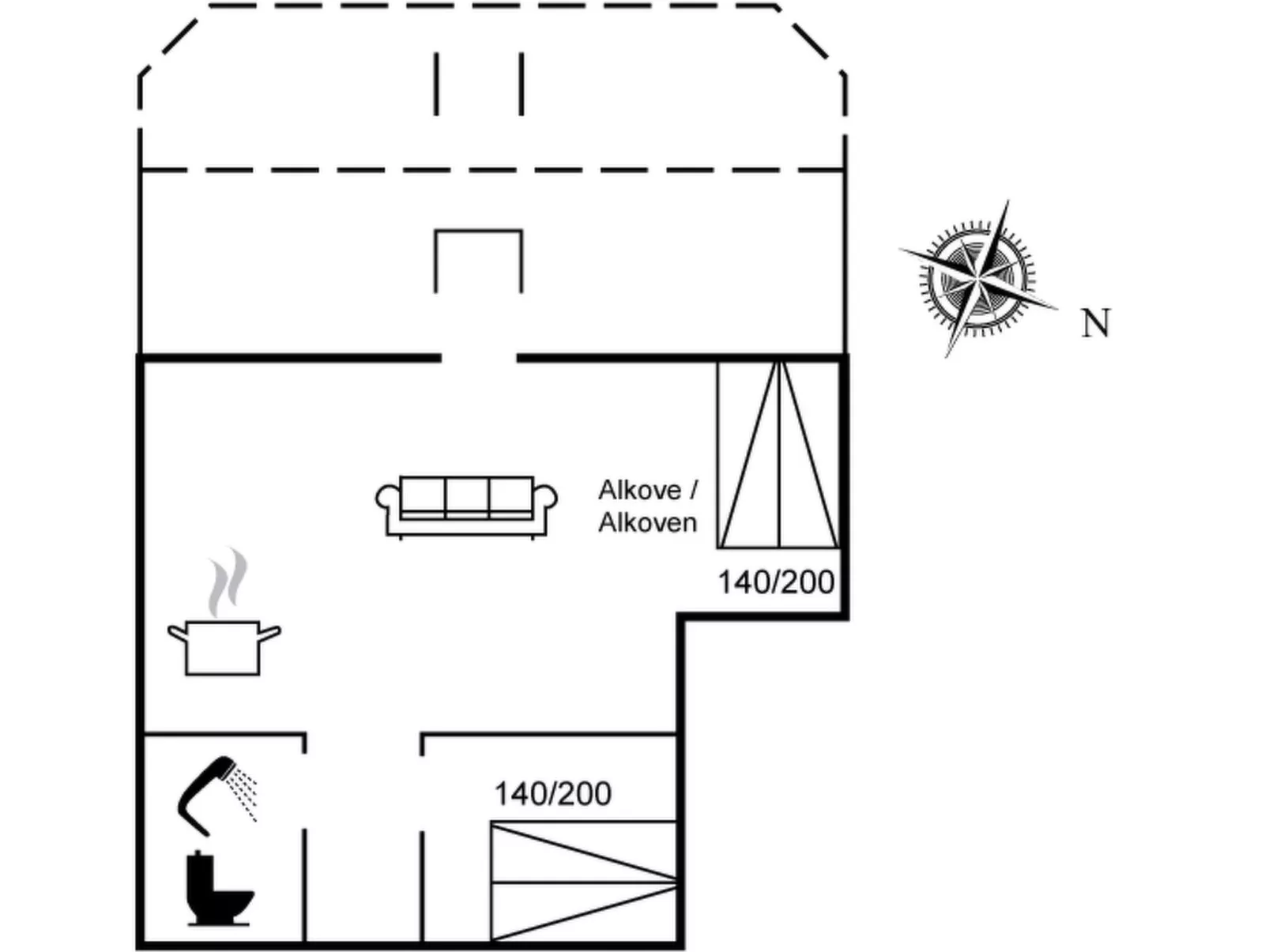 "Nnykka" - 125m from the sea-Inside