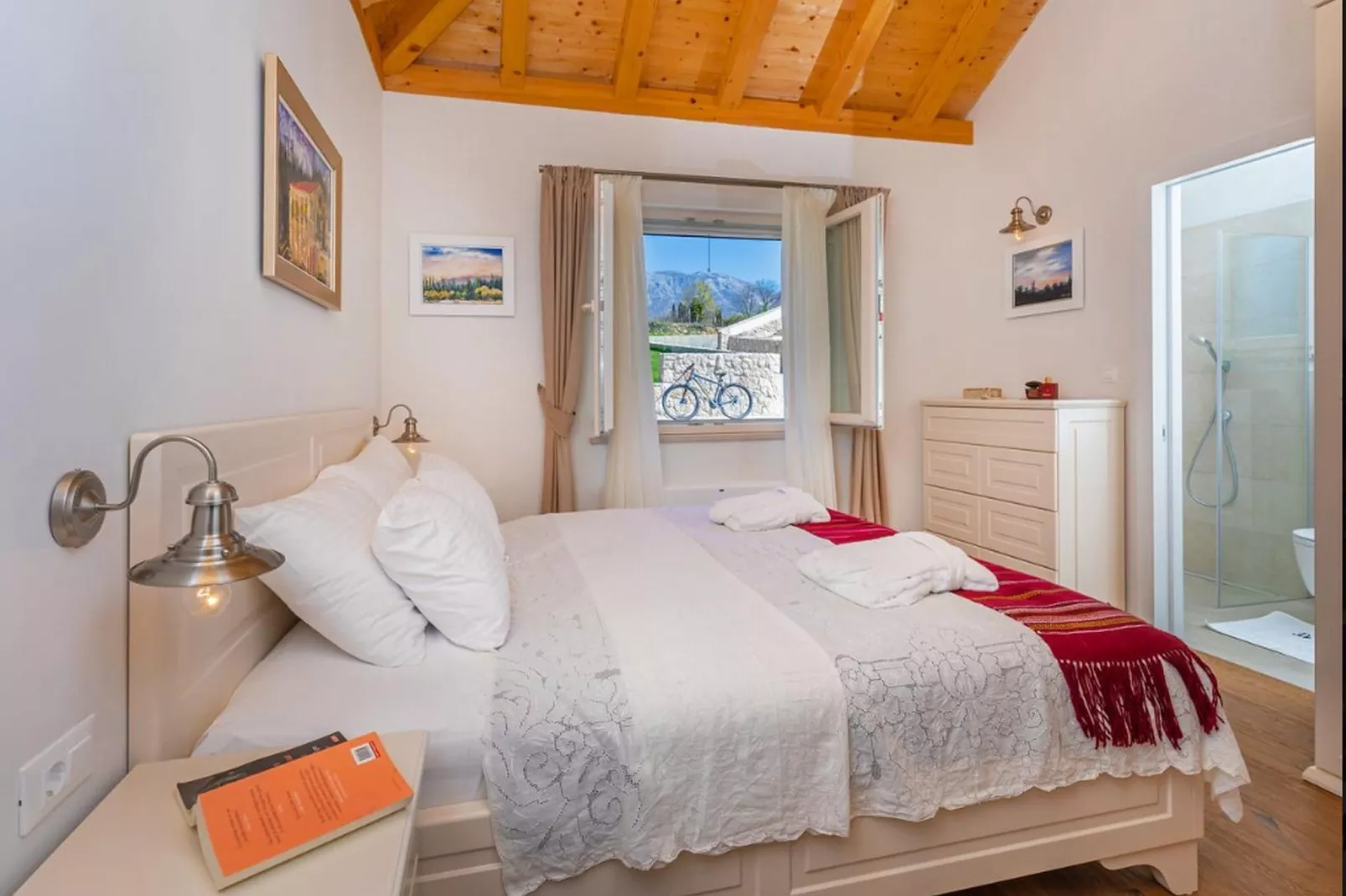 Villa Ivić-Two Bedroom Villa with Swimming Pool-Bedroom