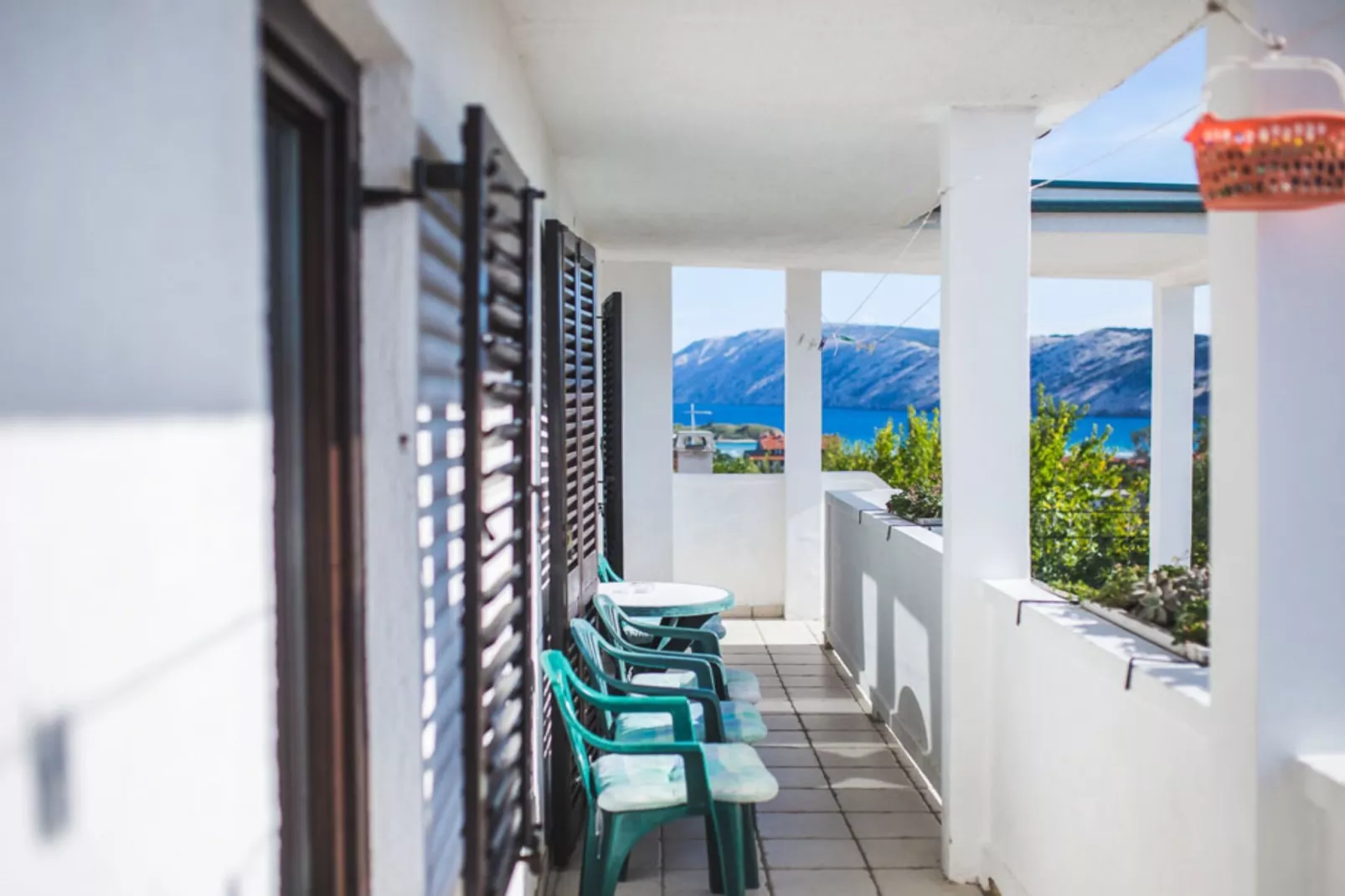 Apartments Jug - Standard Studio Apartment with Balcony and Sea View-Terrasse/Balkon