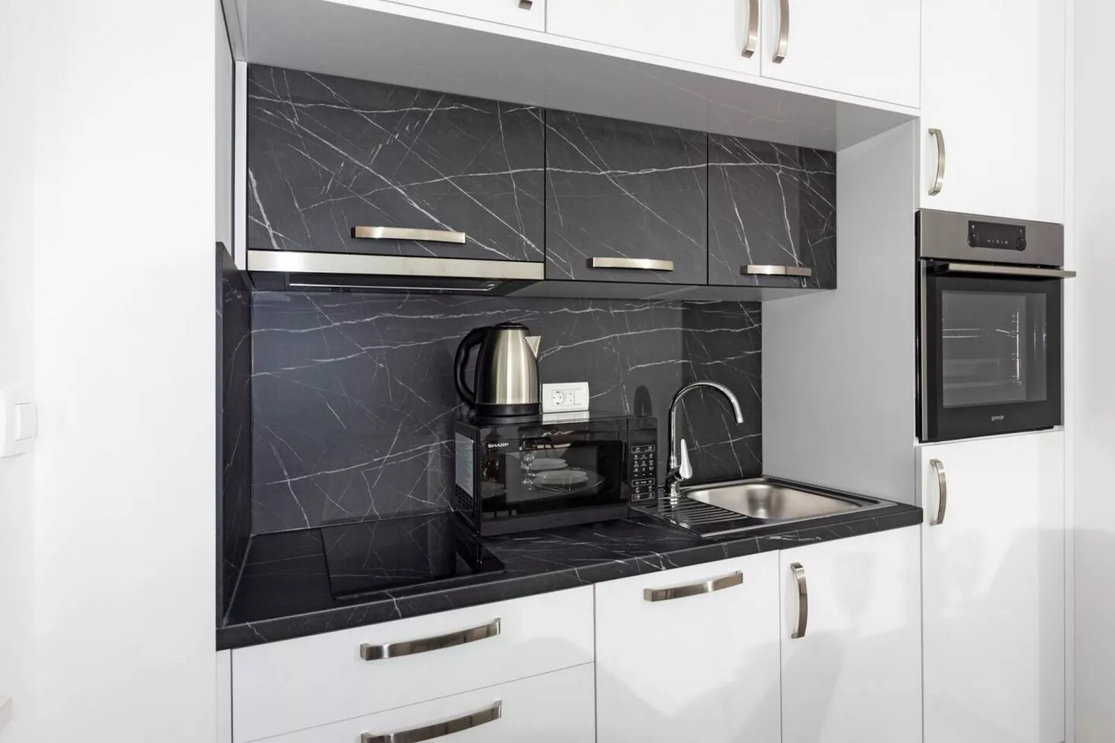 Modern Apartments with Private Balcony - Premium One Bedroom Apartment (Owner S2)-Cuisine