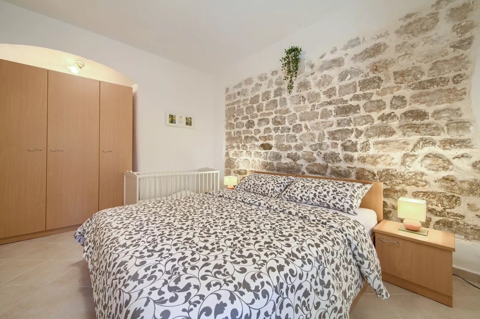 Chic and Charming Krk Downtown Apartments - Classic Studio Apartment (owner Lemon)-Bedroom