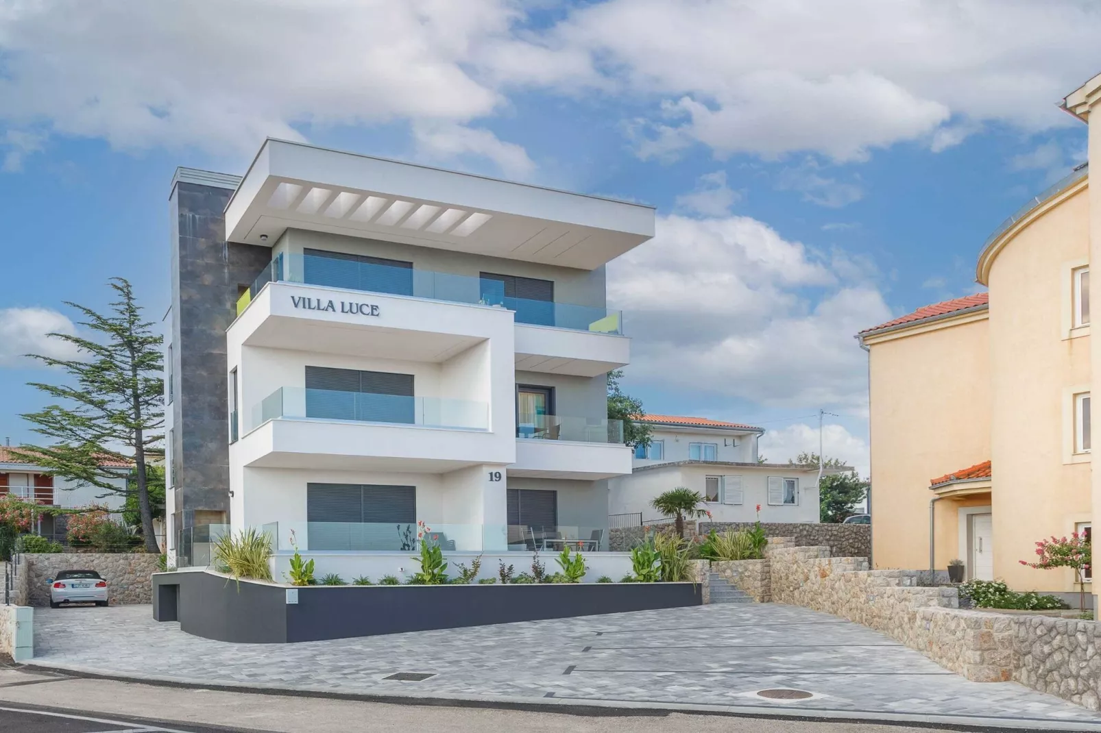 Luxury Beachfront Krk Apartments with Terrace - One Bedroom Apartment with Terrace-Outdoor