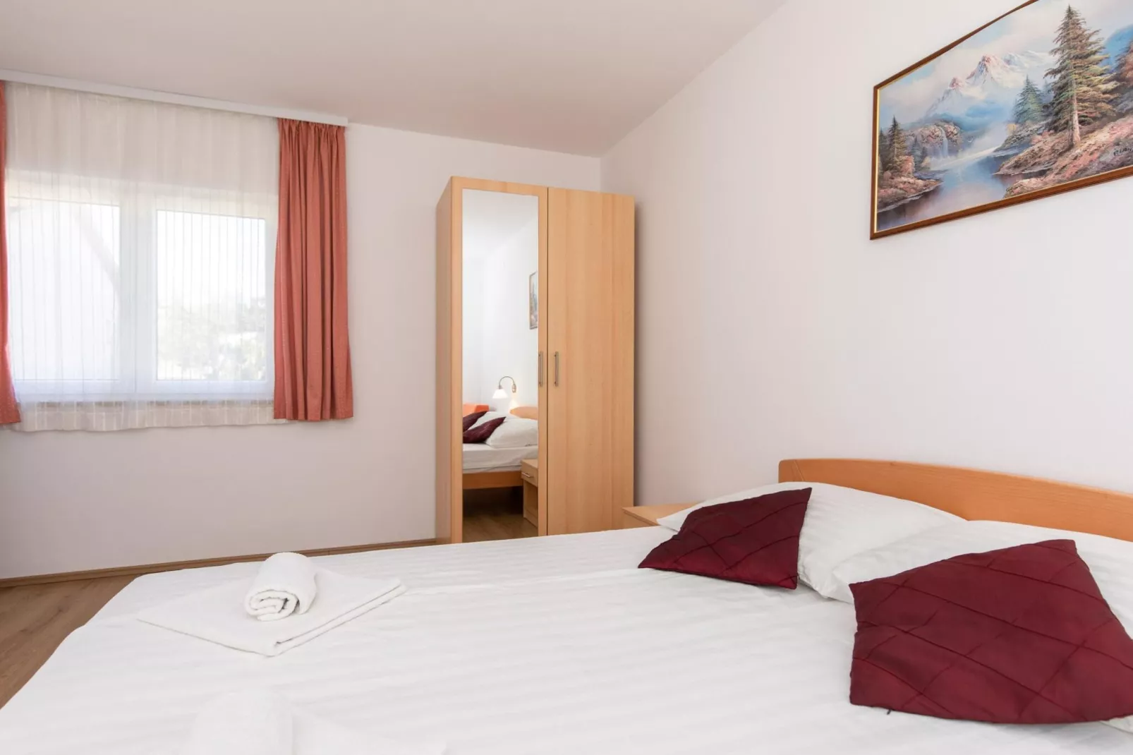 Scenic Elegant Apartments Krk with Balcony and Pool - Classic Two Bedroom Apartment with Balcony and Pool (owner 2)-Schlafzimmer