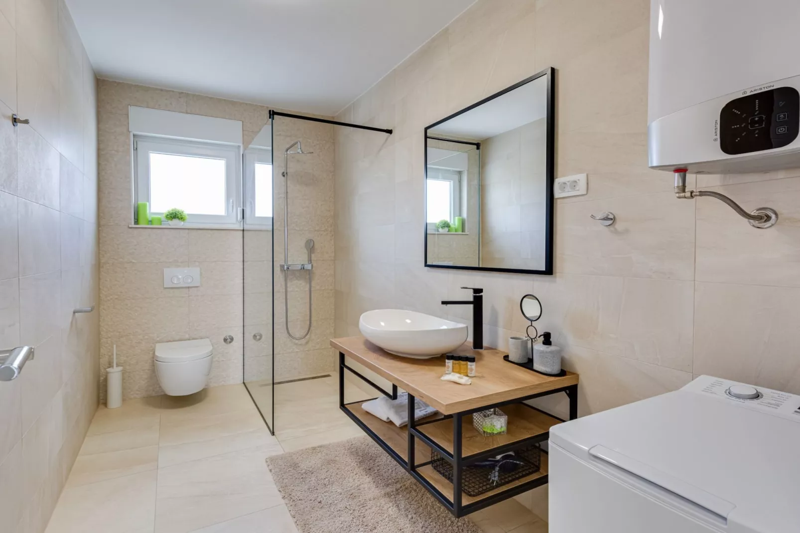 Exclusive Vodice Apartments - Penthouse Apartment with Balcony A6-Bathroom