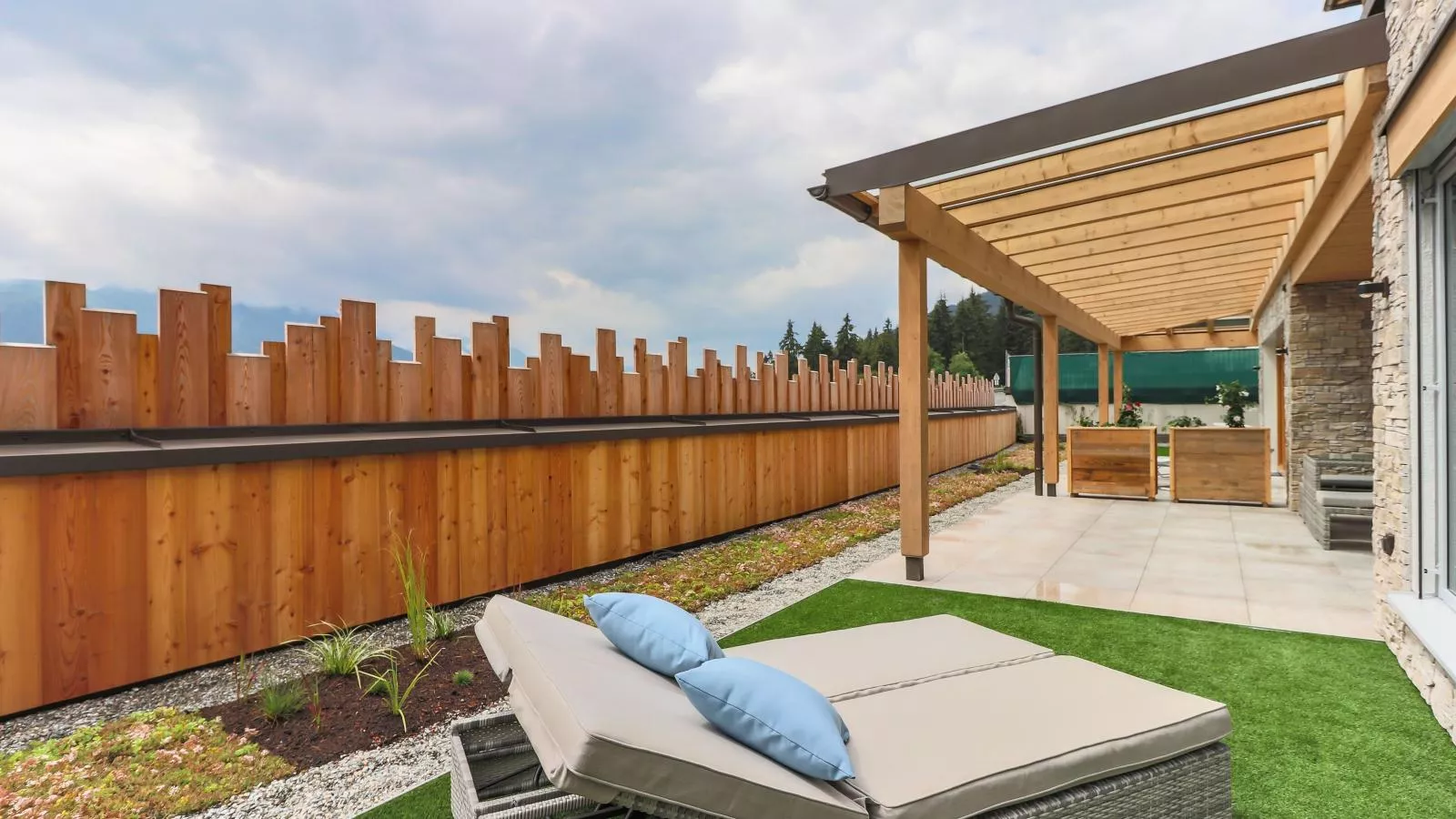 Kitzbüheler Alpenlodge Top A2 und A3-Balcon-terrasse