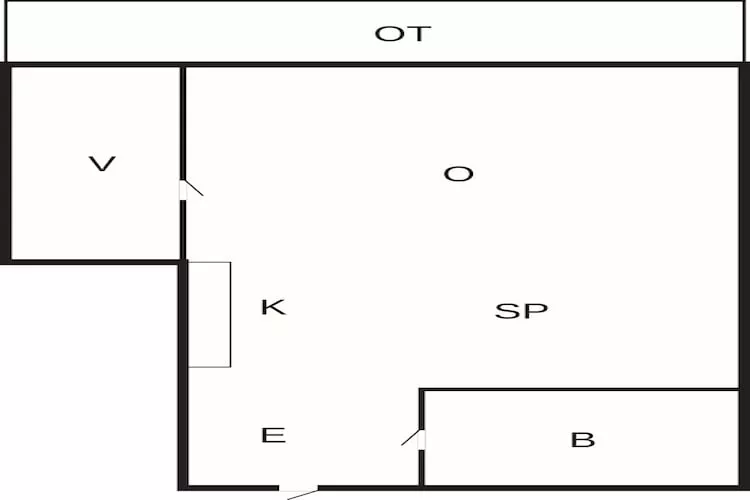 4 Personen Ferienhaus in Nexø-Grundriss