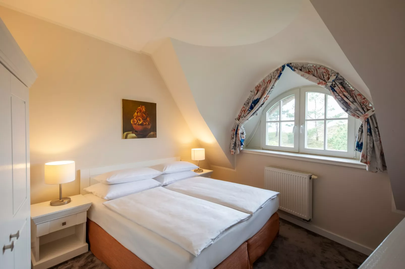 Garten-Maisonette Ferienwohnung - Strandhotel Dünenmeer-Schlafzimmer