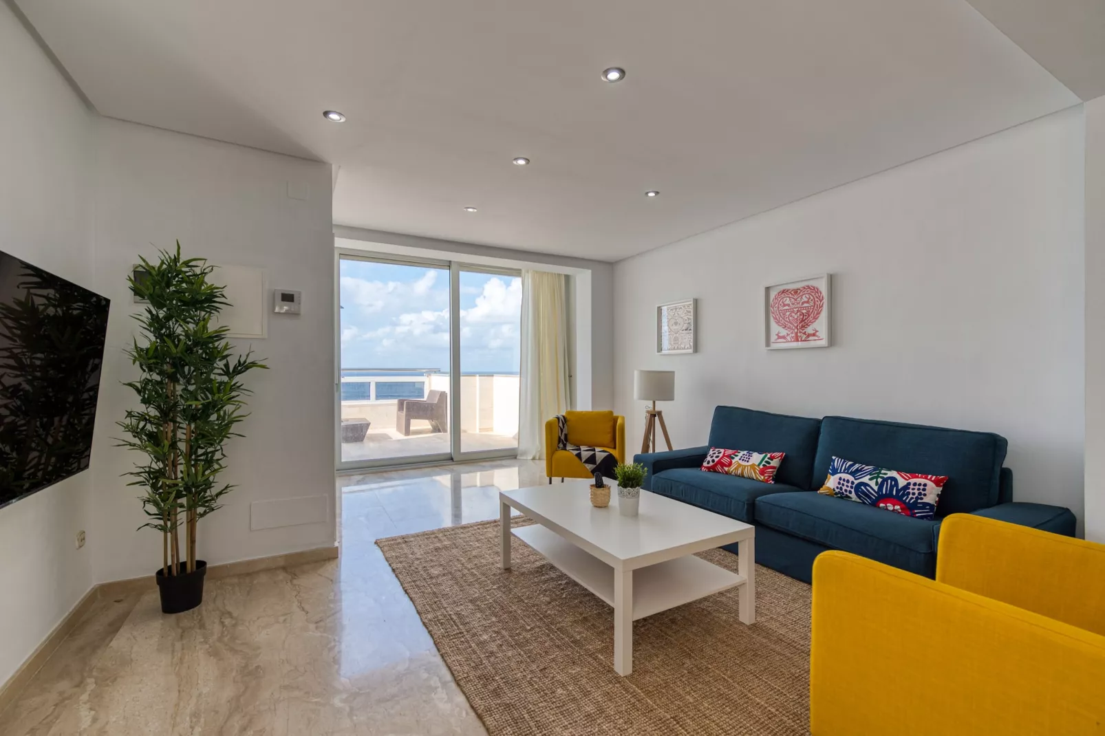 Awesome beachfront terrace By CanariasGetaway-Living room
