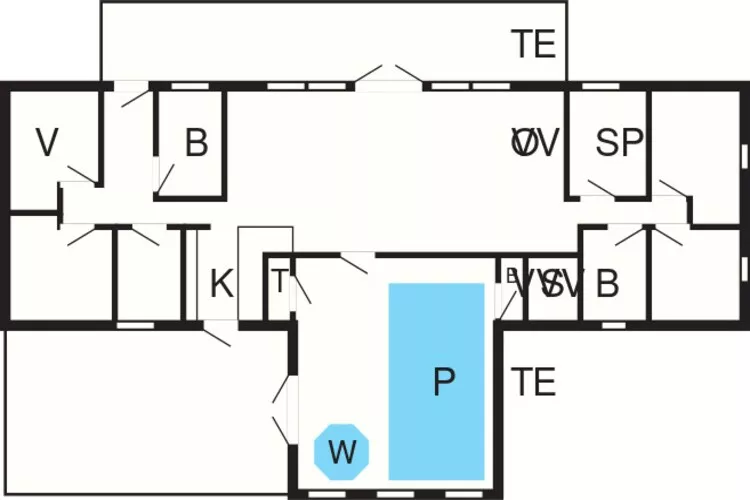16 person holiday home in Ulfborg-Floor plan
