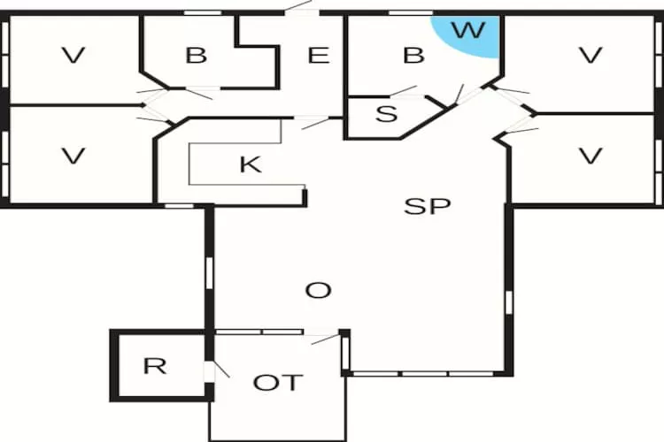 8 person holiday home in Ansager-Floor plan