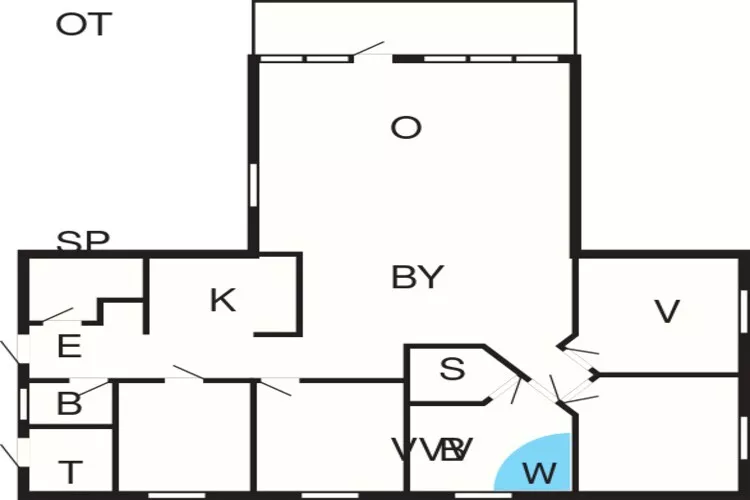 8 person holiday home in Oksbøl-By Traum-Floor plan