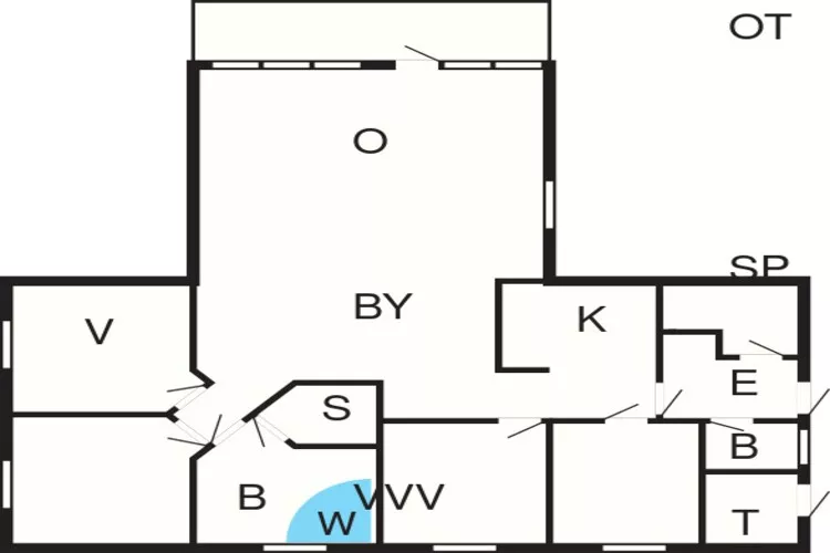8 person holiday home in Oksbøl-By Traum-Floor plan