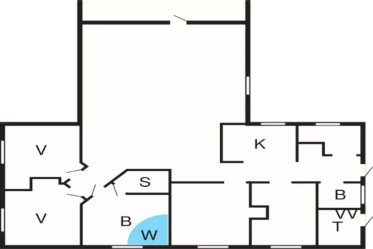 8 person holiday home in Oksbøl-By Traum-Floor plan