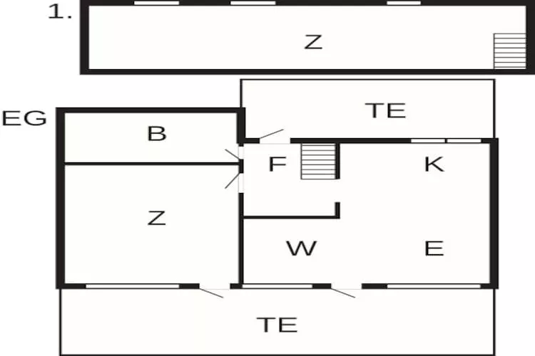 Maison de vacances pour 5 a Væggerløse-By Traum-Plan
