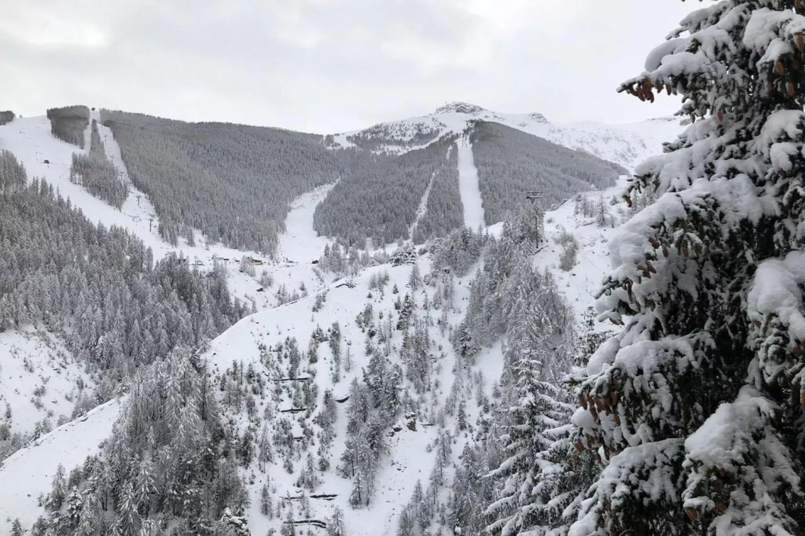 Le Mont d'Auron 3-Gebiet Winter 20 km