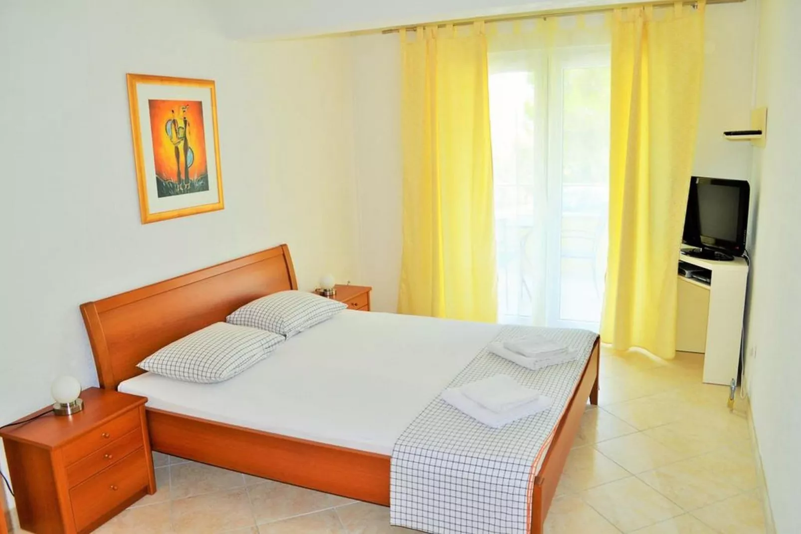 Apartments Villa Moonlight - One Bedroom Apartment with Sea View Balcony and Terrace (Sandra)-Chambre