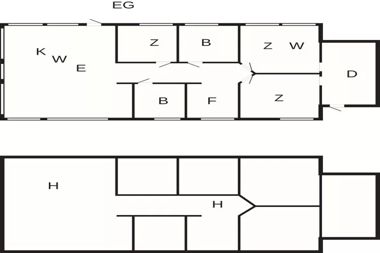 6 person holiday home in Tjørhom-Floor plan