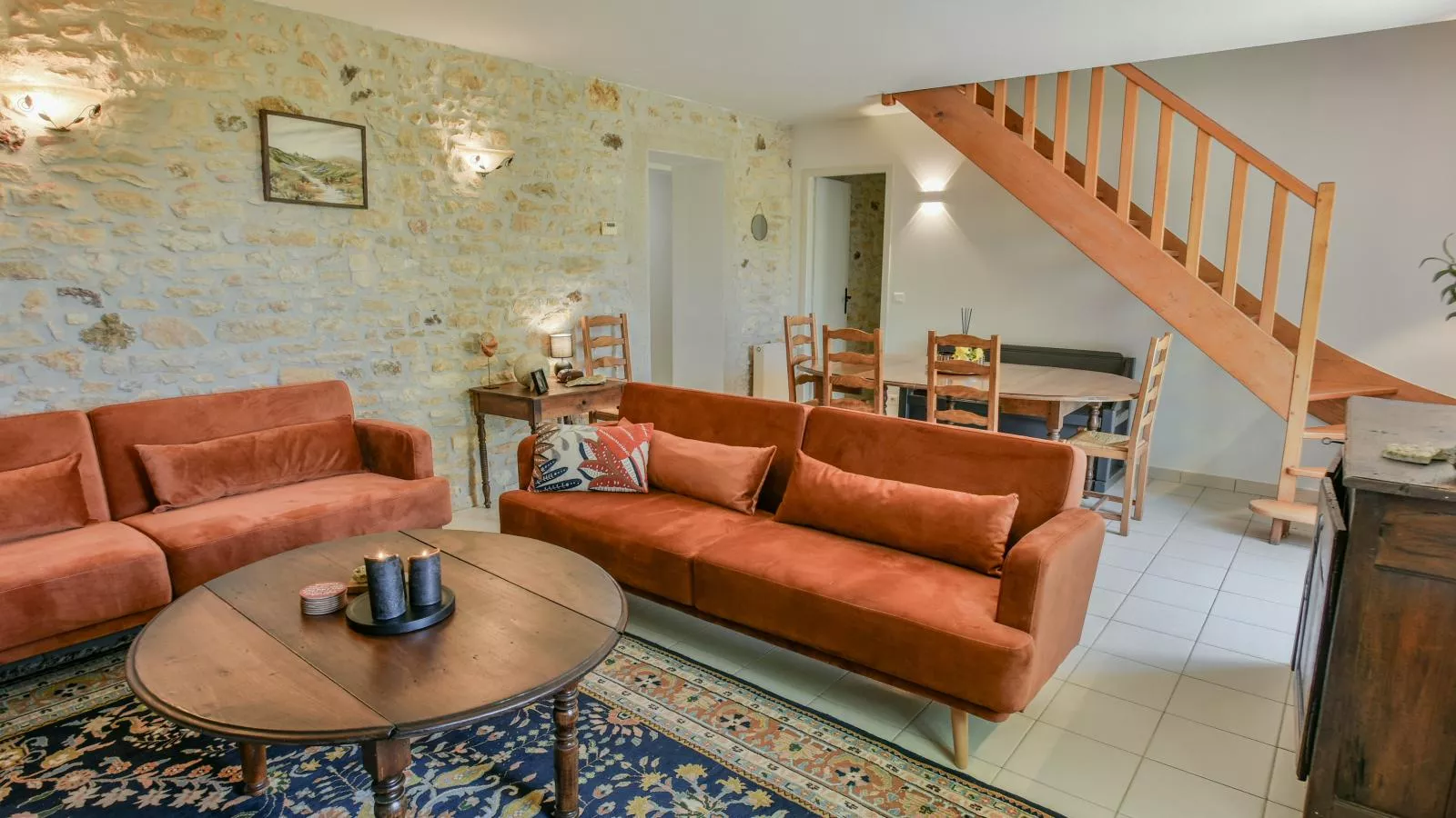 Grande gite Saint Martin le Redon-Living room