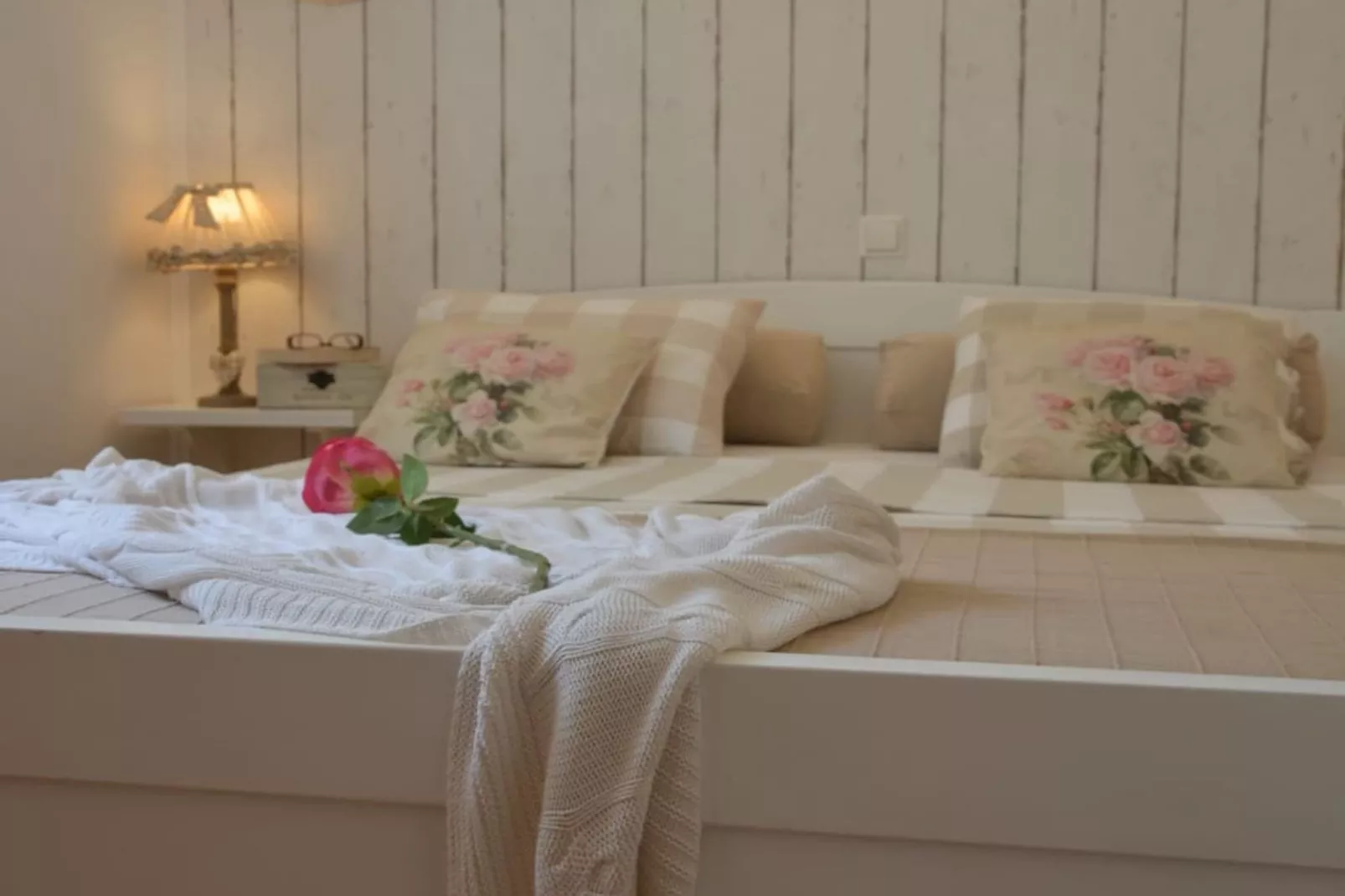 Blissful Bay Apartments Vrboska - One Bedroom Apartment with Terrace (owner Lovor)-Bedroom