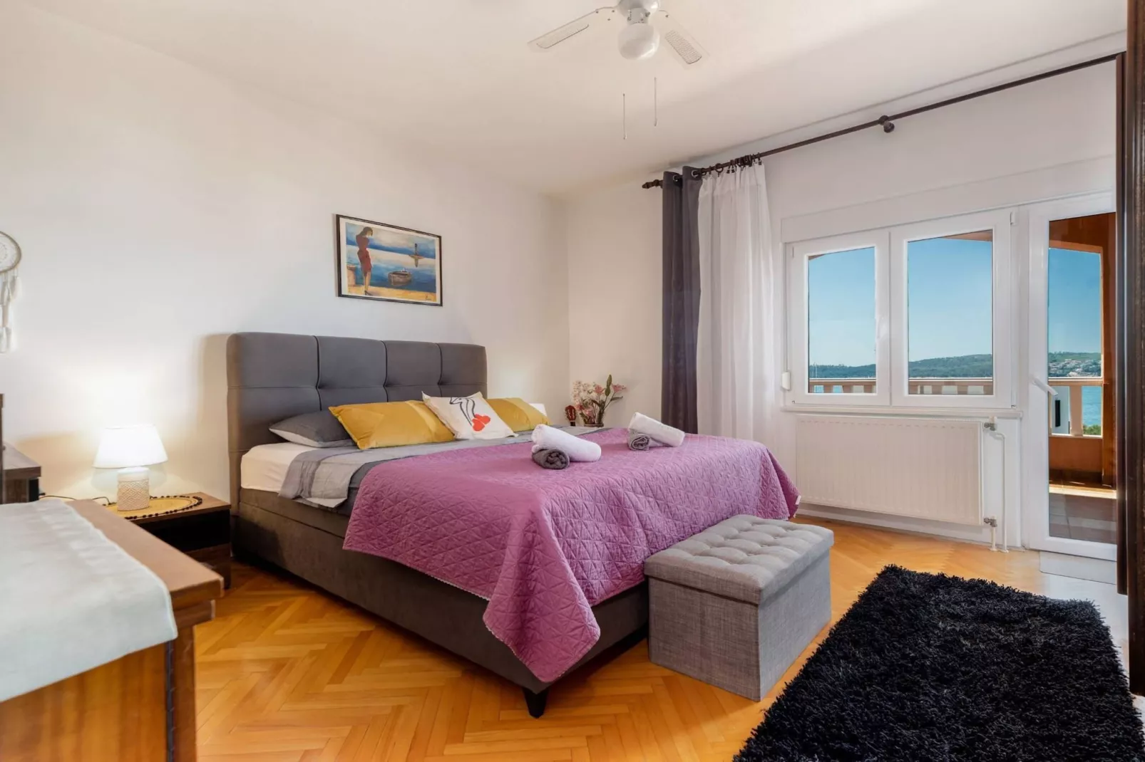 Luxury Seget Donji Apartments with Terrace and Sea View - Three Bedroom Apartment with Terrace and Sea View-Chambre