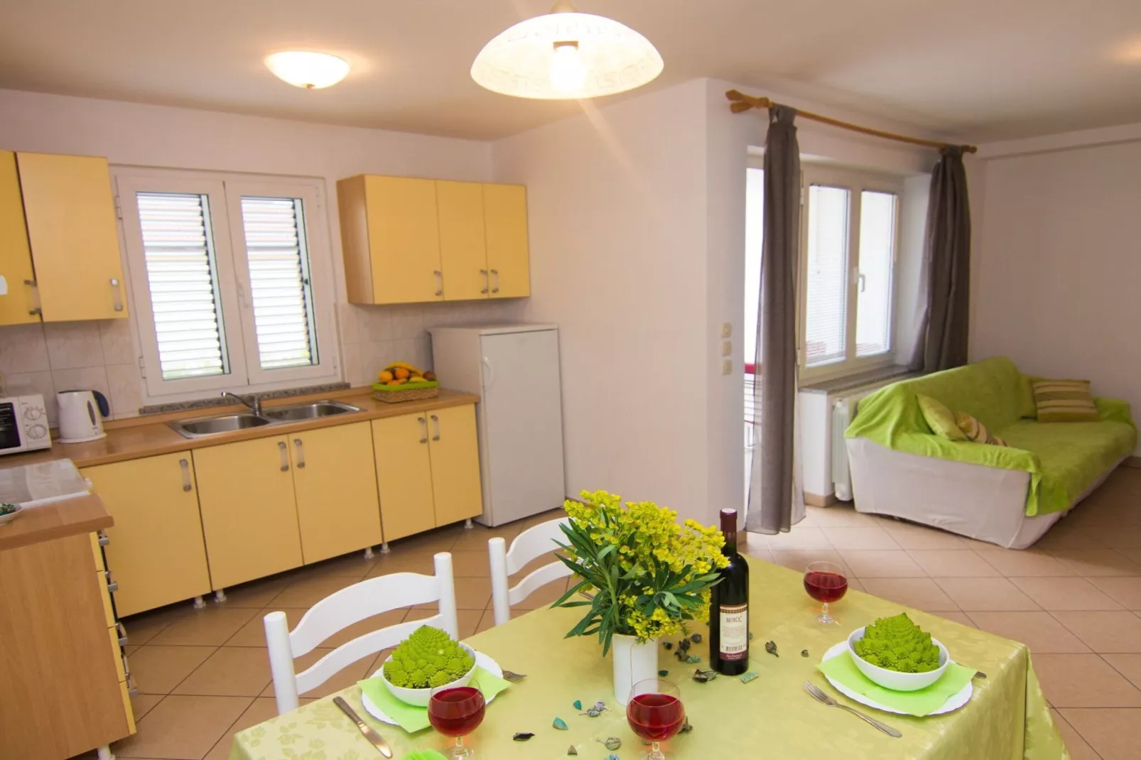 Refined and Timeless Krk Apartment with Terrace - Two Bedroom Apartment with Terrace-Kitchen