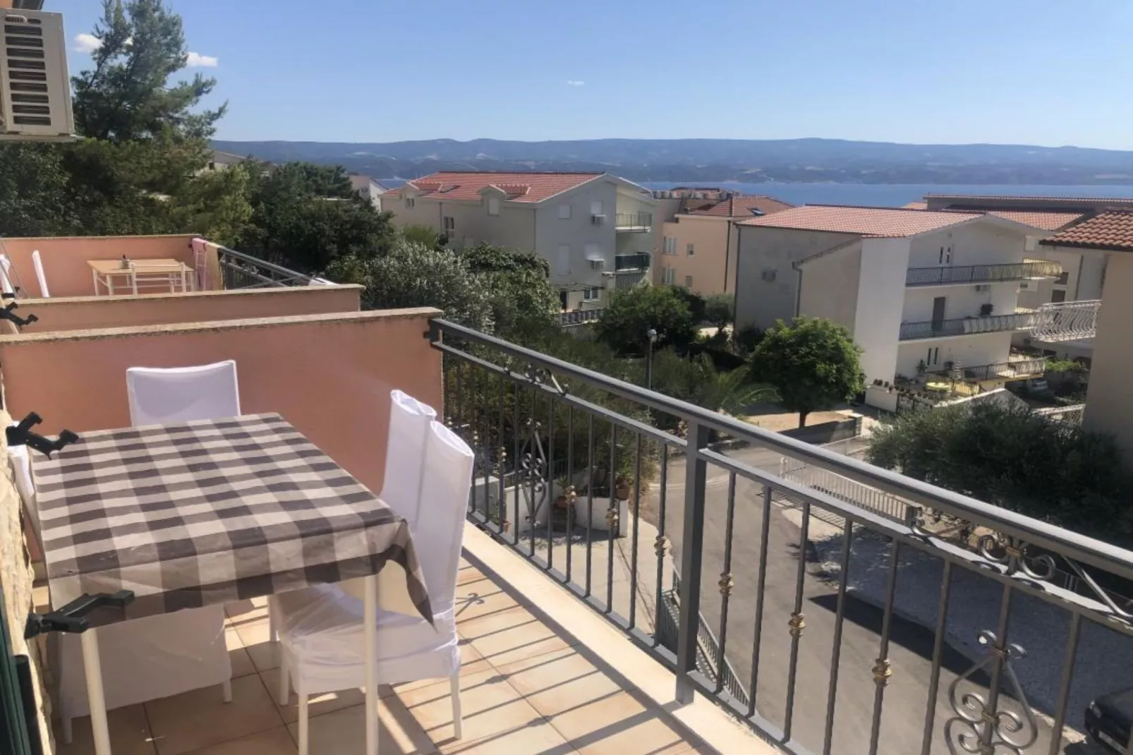 Apartmani Villa Borzic - One Bedroom Apartment with Terarce and Sea View 2-Plitvice-Balcon-terrasse