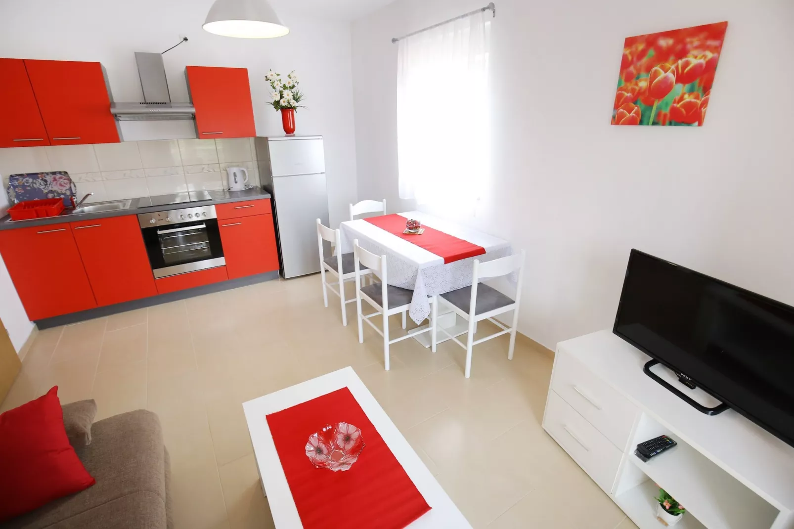 Apartments Kapetan - Comfort Studio Apartment with Terrace-Living room